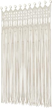 Boho Macrame Window Curtain Room Divider Doorway Curtain 79 x 35 Inches Large Macrame Wall Hanging for Bohemian Home Decor Wedding Backdrop, Meteor Garden