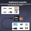 Convertidor RCA a HDMI, adaptador AV a HDMI, 1080P Mini RCA compu, miniatura 16