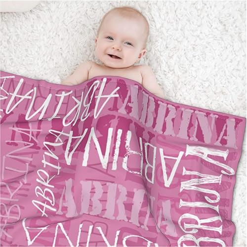 Miniatura 2 de Mantas de bebé personalizadas para niña, manta suave personalizada con nombre para niños, regalos personalizados para bebés recién nacidos, manta