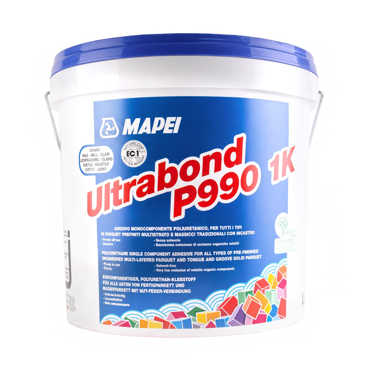 Jednoskładnikowy, elastyczny klej do parkietu MAPEI ULTRABOND P990 1K 15kg