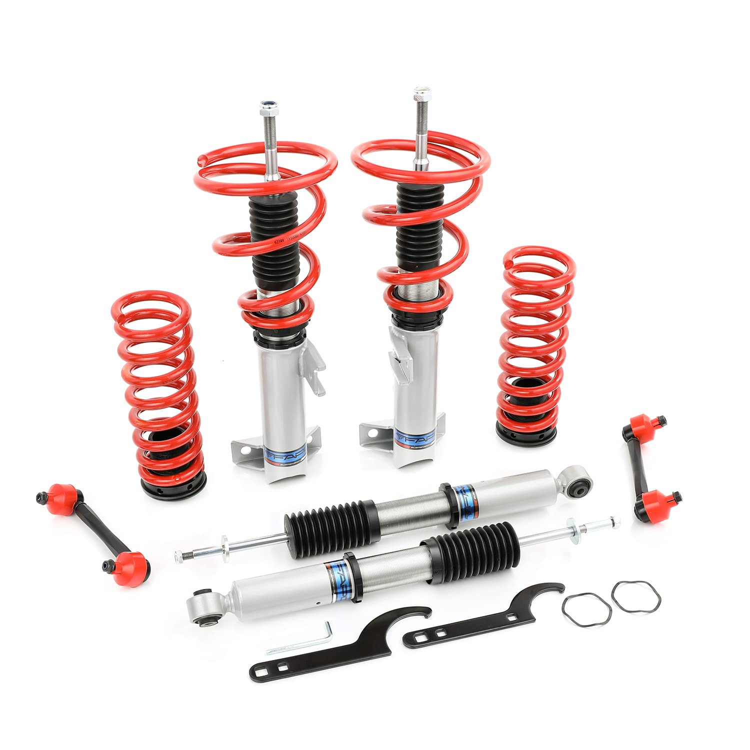 Adjustable Height Coilover Suspension Strut Lowering Kit, Mono-Tube Compatible with Benz C-Class RWD W206 00-07, with Benz CLK-Class W209 C209 A209 03-10 Shock