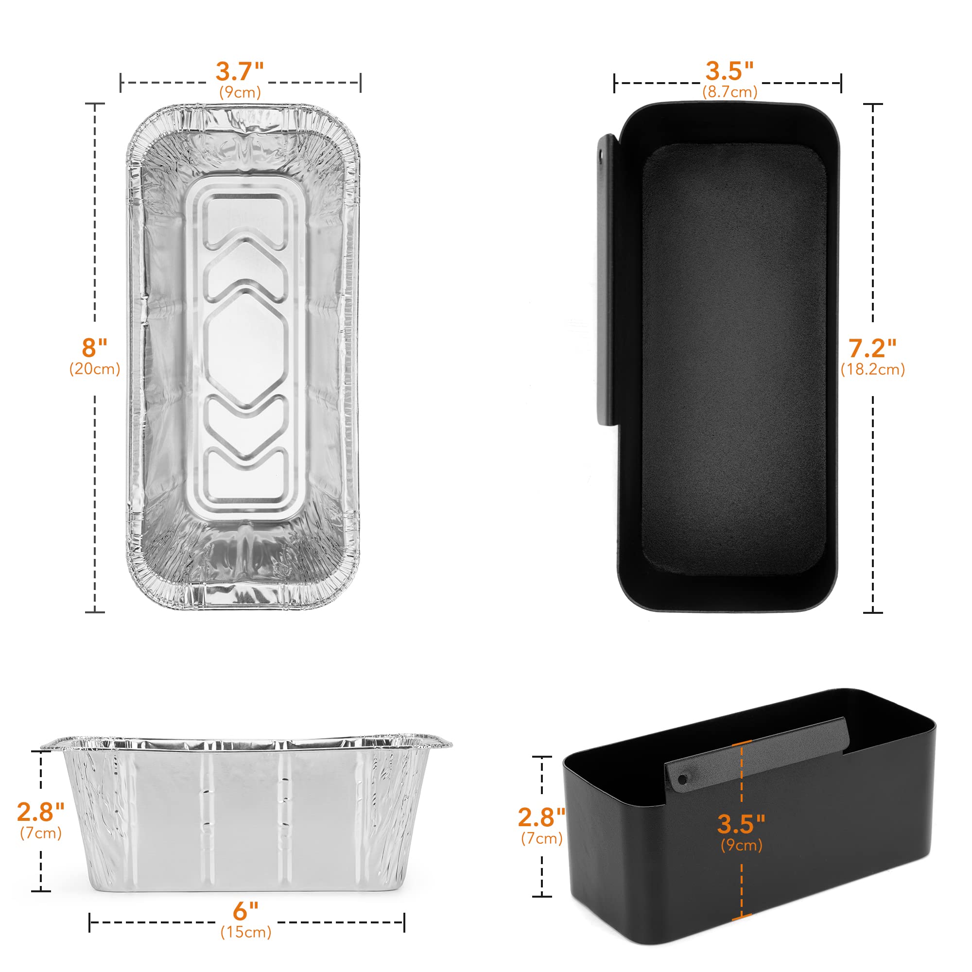 Stanrbroil Lot de 10 gobelets à graisse pour plaque de cuisson Camp Chef avec revêtement en aluminium pour réchaud de camping SG14 SG30 SG60 SG90 SG100