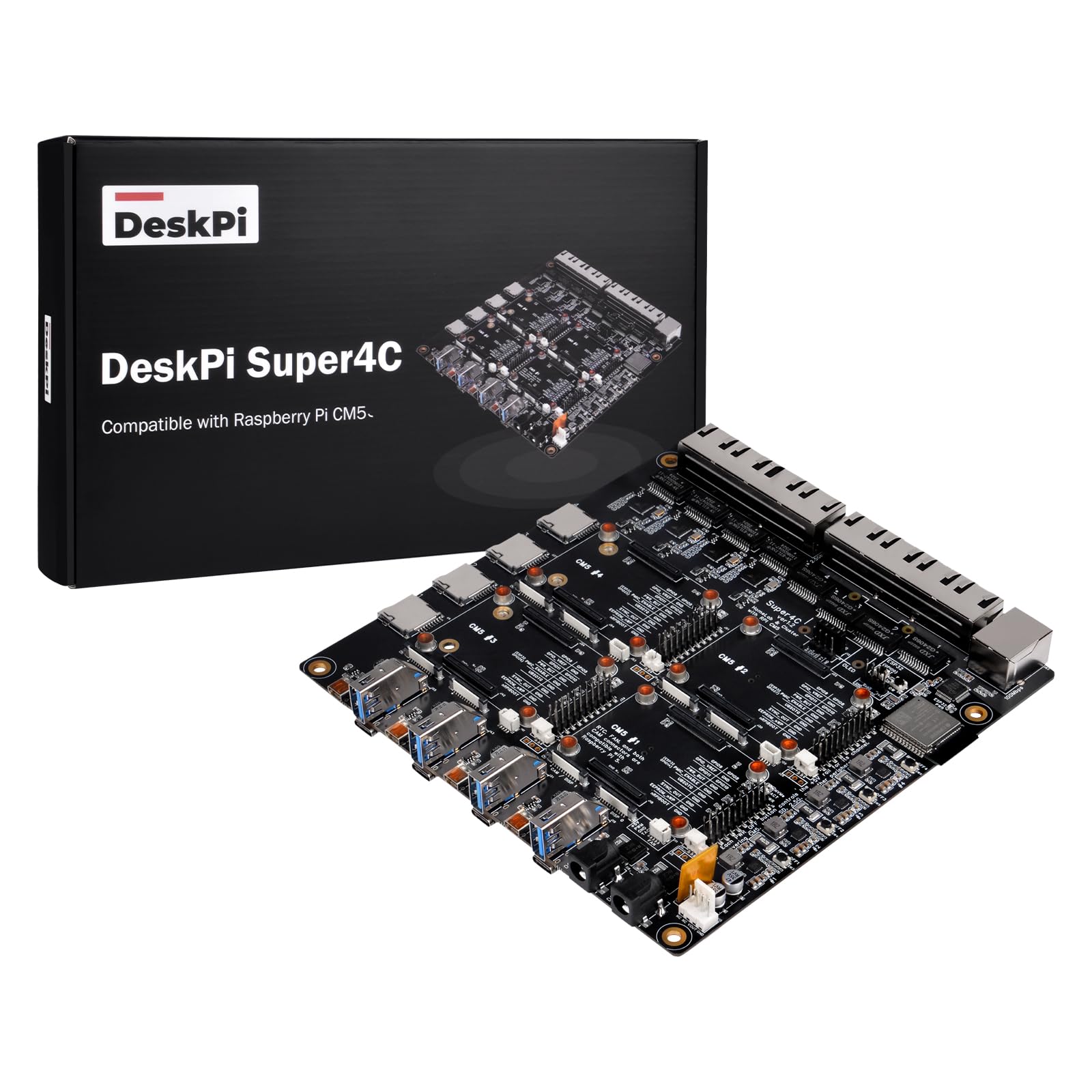 Amazon.co.jp: DeskPi Super4C Raspberry Pi Compute Module 5 対応
