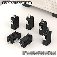 Vista 5 de DaierTek Interruptor de puerta de microondas KW3A/KW3AT 16A 125VAC/250VAC Enclavamiento de puerta 4 Normalmente abierto 2 Interruptor de horno