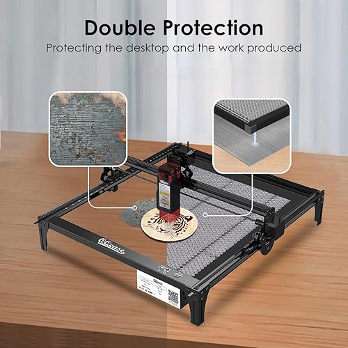 Miniatura 5 de QQCASE Mesa de trabajo de nido de abeja, cama láser de panal de acero para grabador láser de CO2 o diodomáquina de corte, panel de trabajo de panal