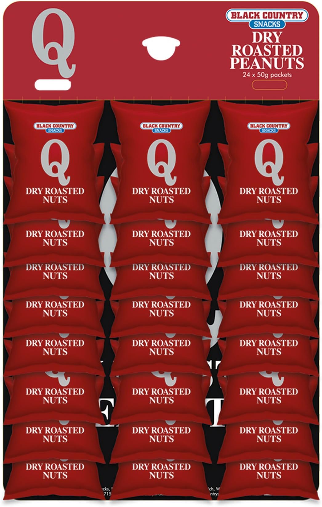 Dry Roasted Nuts 24 x 50g Pub Hanging Card - Black Country Snacks - Award Winning Snacks