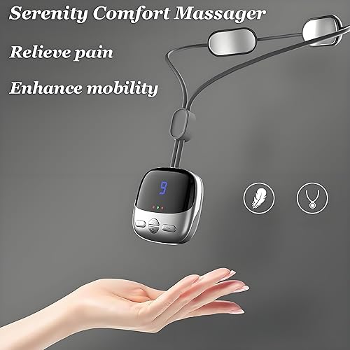 Miniatura 3 de Lofz Serenity Comfort Massager, nuevo mini dispositivo eléctrico portátil de cuello y espalda masajeador de hombros, con calor para aliviar el dolor