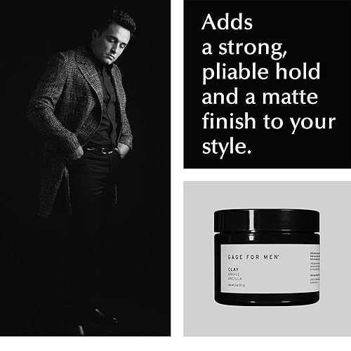 Miniatura 15 de Gage Shaping Hair Cream for Men - 2 Fl Oz Brillo para el cabello, gel de peinado texturizador del cabello, crema suavizante para el cabello