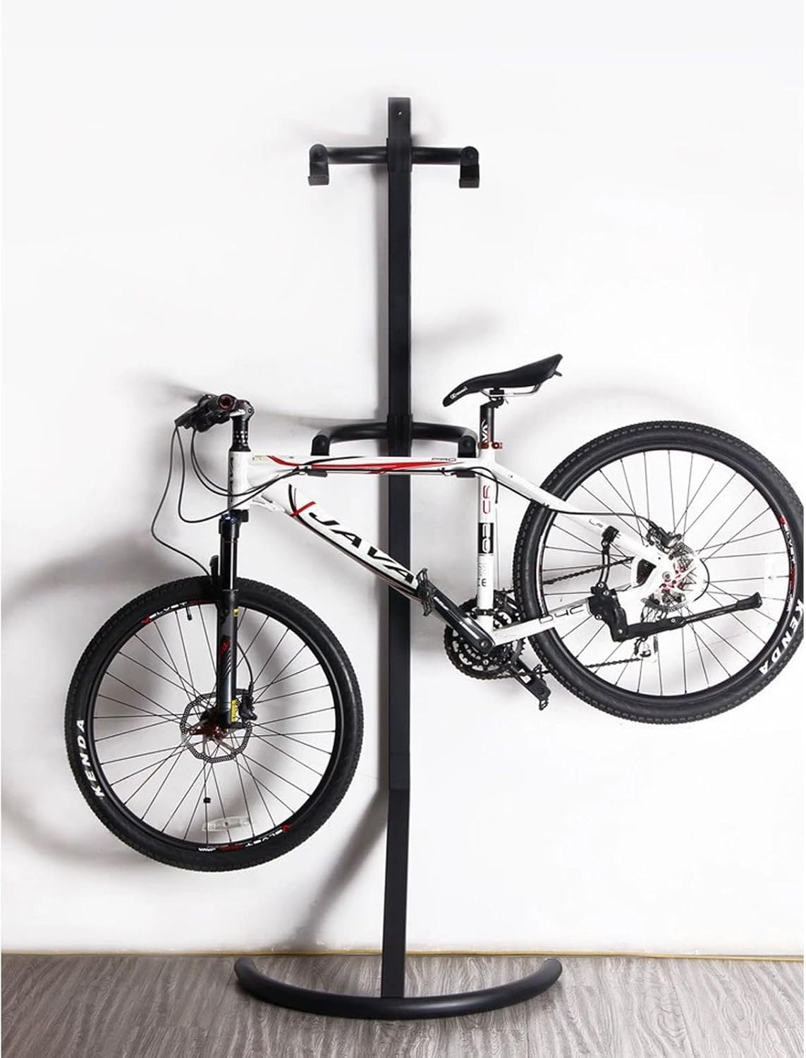 Freestanding Gravity Bike Stand 2 Bicycles Rack Storage, for Mountain Road Bike