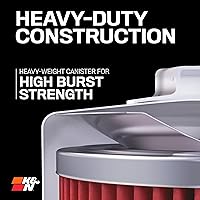 Vista 4 de K&N Filtro de aceite para motocicleta: Alto rendimiento, premium, diseñado para ser utilizado con aceites sintéticos o convencionales, tuerca