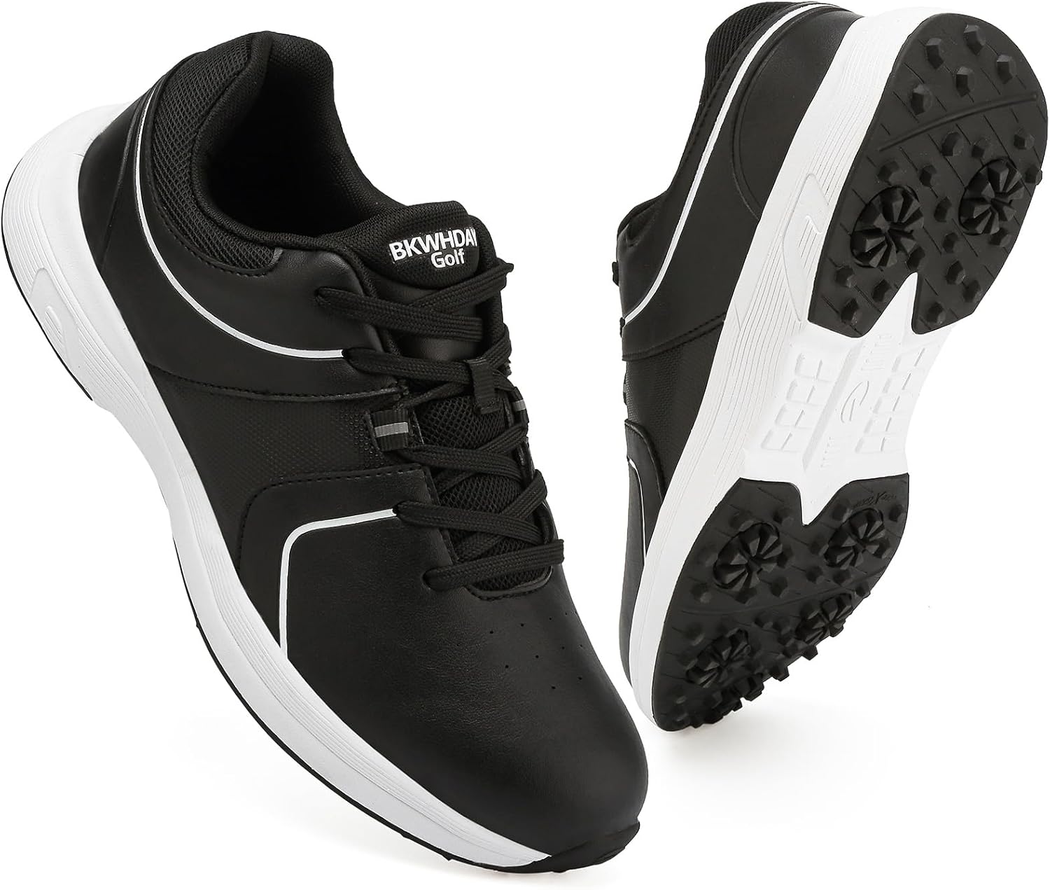 Golf Shoes Mens Waterproof Professional Outdoor Spiked Golf Cleats for Men