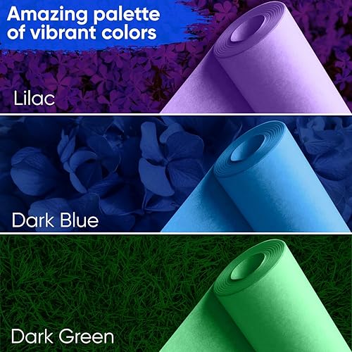 Miniatura 6 de Paclord Rollo de papel kraft azul oscuro de 18 x 1200 pulgadas (100 pies), grosor de 45 libras, papel de manualidades para la escuela, papel de