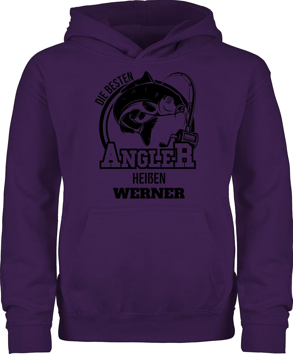 Shirtracer Kinder Hoodie Angeln Design - Fishing Is My Therapy | 80% Baumwolle Mit Kapuze