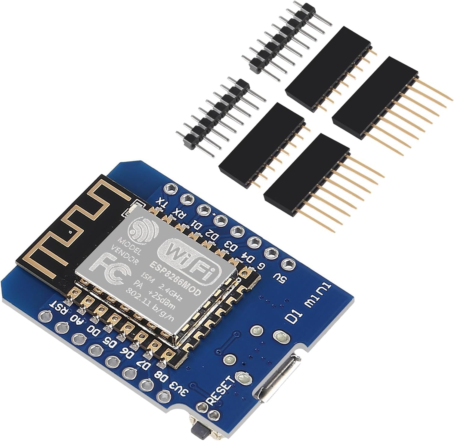ESP8266 ESP-12F NodeMCU Mini D1 WiFi Development Board | CH340 USB Module | IoT Wireless Microcontroller for Robotics & DIY Projects-image-47