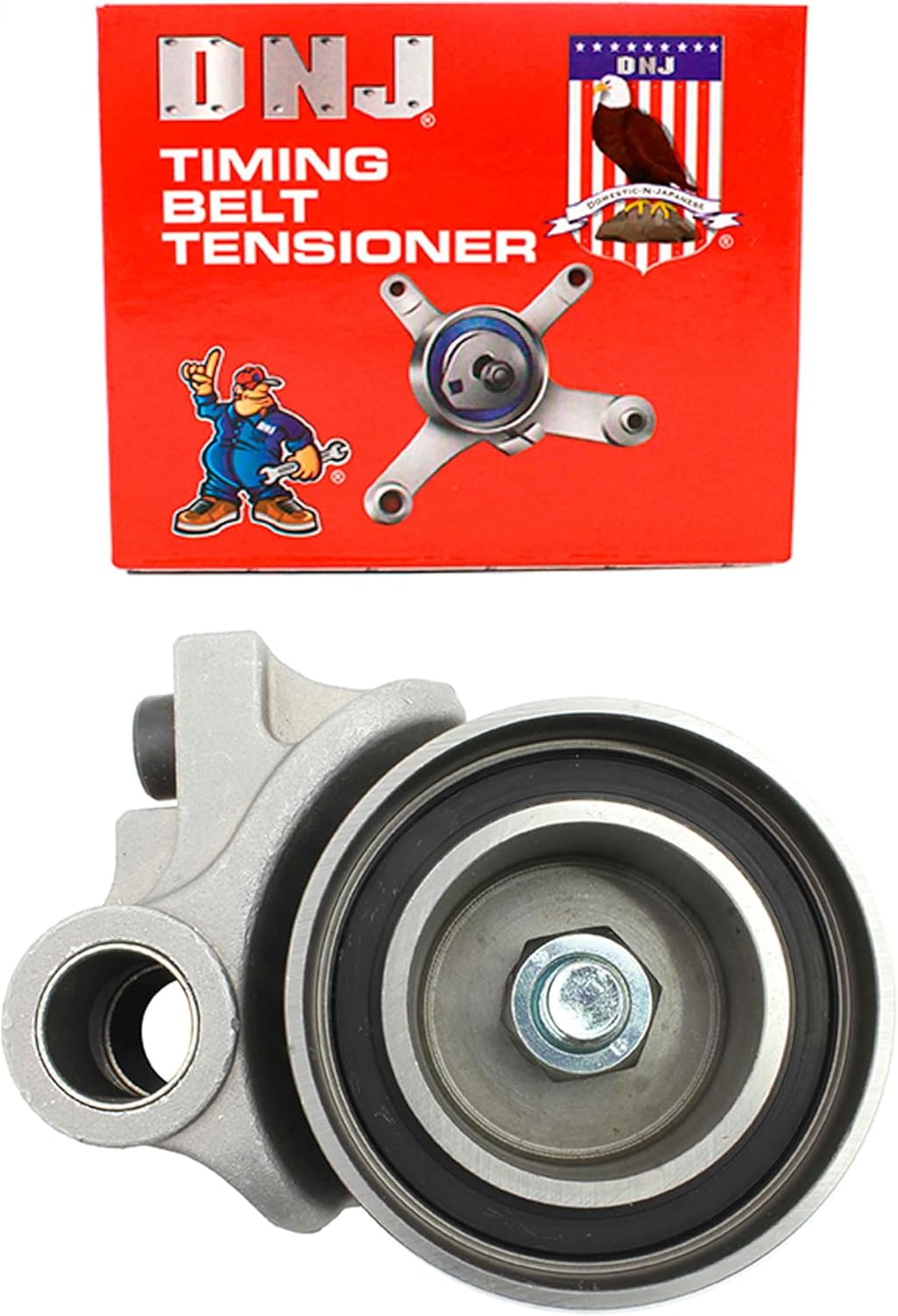 DNJ TBT143 Timing Belt Tensioner, For 1993-2004, Chrysler, Dodge, Plymouth, 300M, Concorde, Intrepid, LHS, New Yorker, Prowler, 3.2L, 3.5L, SOHC, V6, 24V, 197cid, 215cid