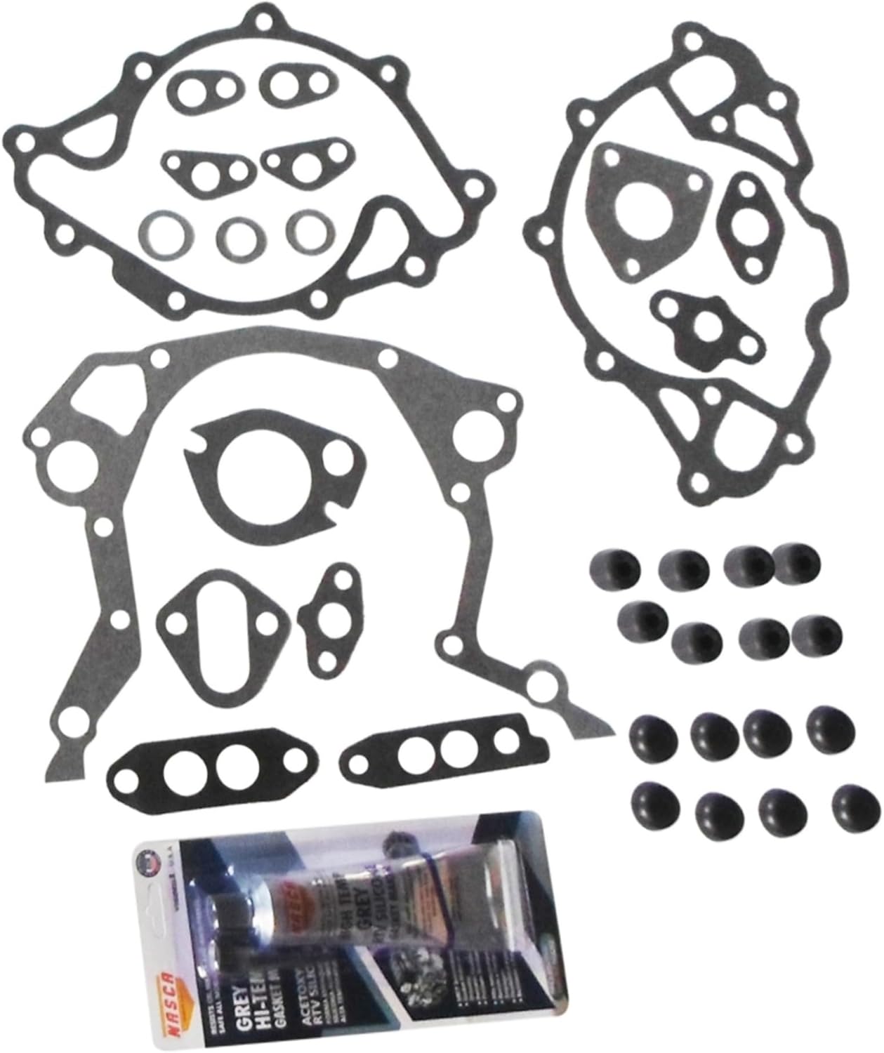Full Engine Gasket Set w/Seal Silicone for Ford 260 289 302 1963-1982 4.3L 4.7L 5.0L V8