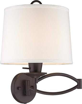 Livex Lighting 4903-07 Arm Wall Lamps 1-Light Fixture, Bronze
