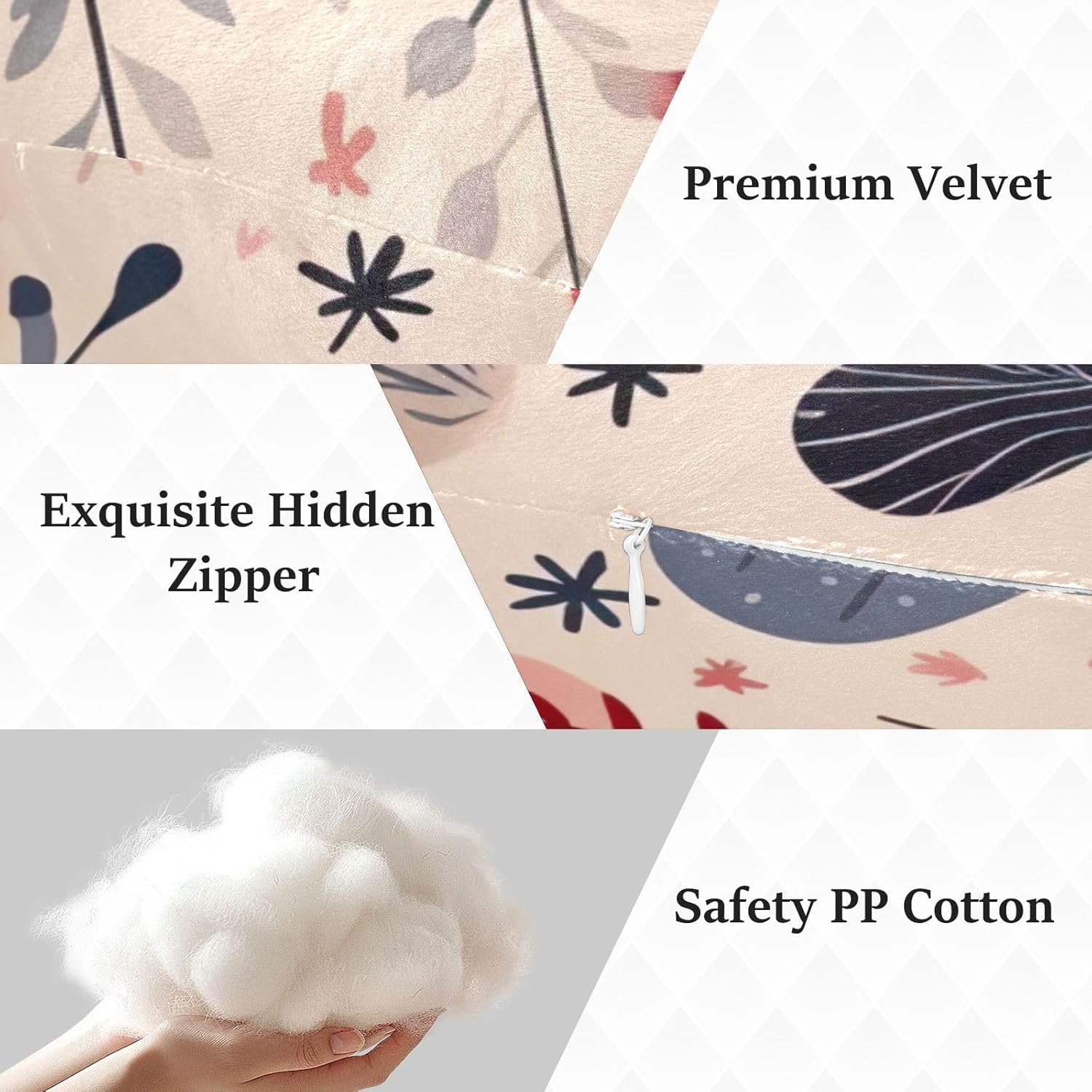 Valentine Heart Human-Shaped Pillow Soft Body Pillows Washable Velvet Pillows for Anxiety Relief Sleeping Cuddling & Support