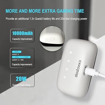 10000mAh Battery for BOBO VR S3 Pro and E3 Pro Replacement for BOBOVR B100 Hot-Swap Battery Accessories, Magnetic Connectors