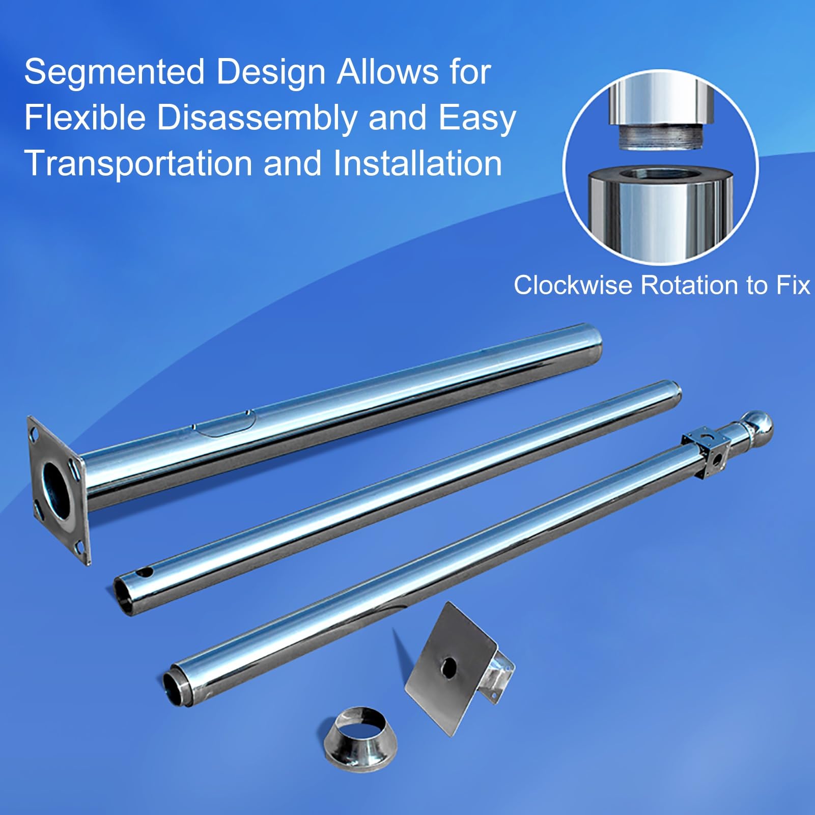Überwachungskamera Aussen Mast, Halterung für Kamera Überwachung, Universal Security Camera Halter, Kamera Halterung(350cm/138in)