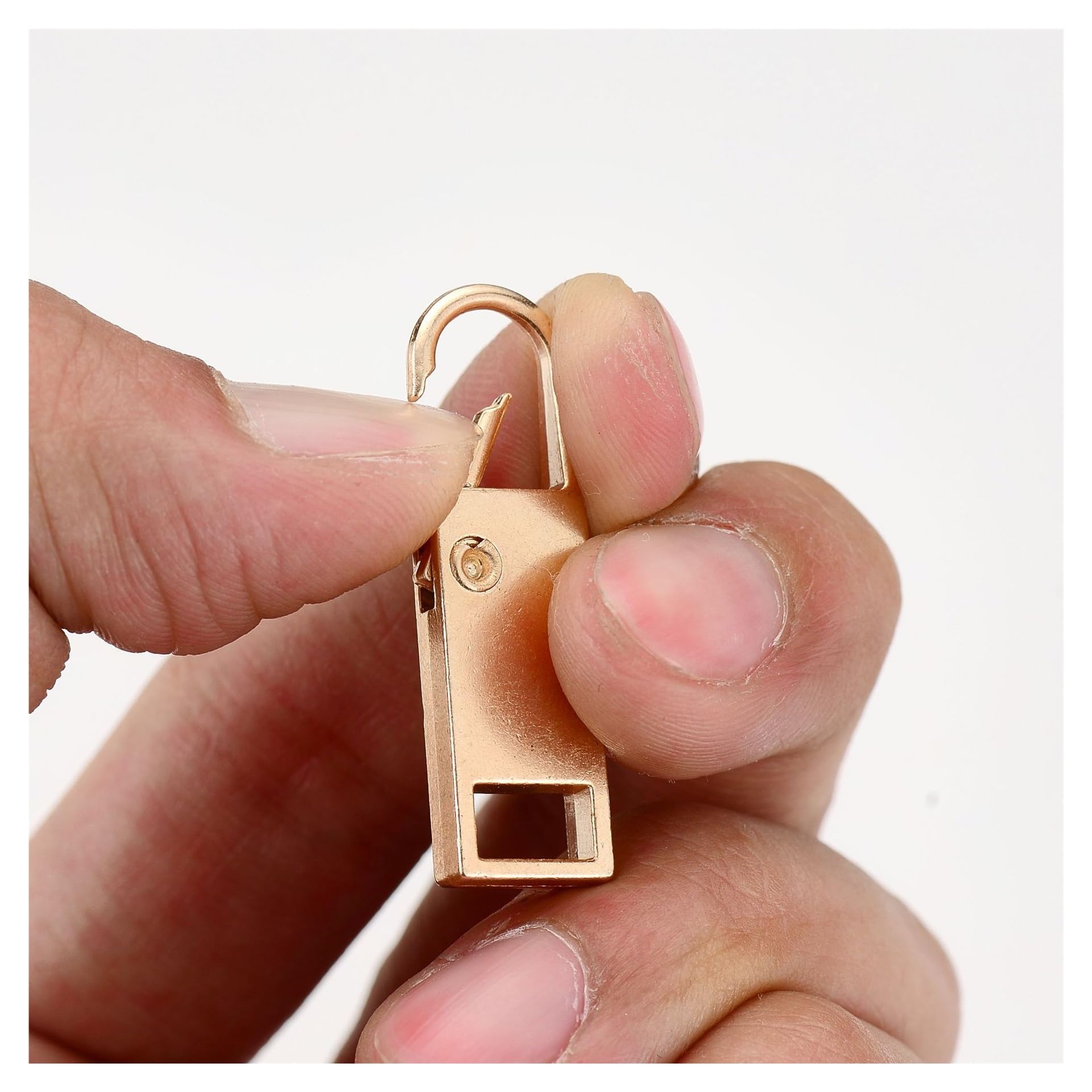 Tiradores de cremallera, Kit de reparación de tiradores de cremallera de metal, 2, 5 y 10 piezas, con deslizador de cremallera desmontable(Black,5PCS-MEDIUM)