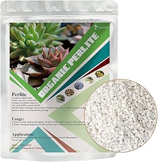 Halatool 2 QT Perlite 3-6 mm Horticultural Organic Perlite Bulk for Plants Natural Potting Soil Mix Additive for Indoor & ...