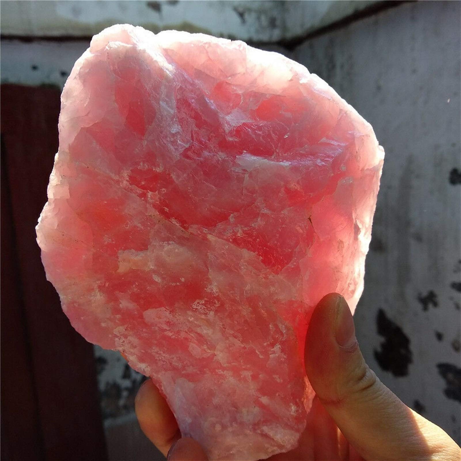 ローズクオーツ    水晶　天然石　原石　最大級径１８cm  重さ8.８kg ローズクオーツ 水晶天然石原石最大級径18cm 重さ8.8kg