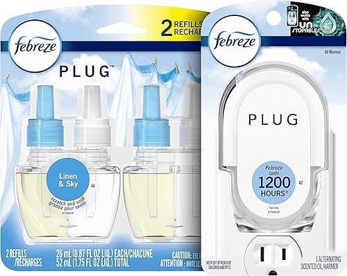 Miniatura 123 de Febreze Plug - Recambios para ambientador, edición limitada, aroma de calabaza de cosecha fresca, (2 unidades, 1.75 onzas)