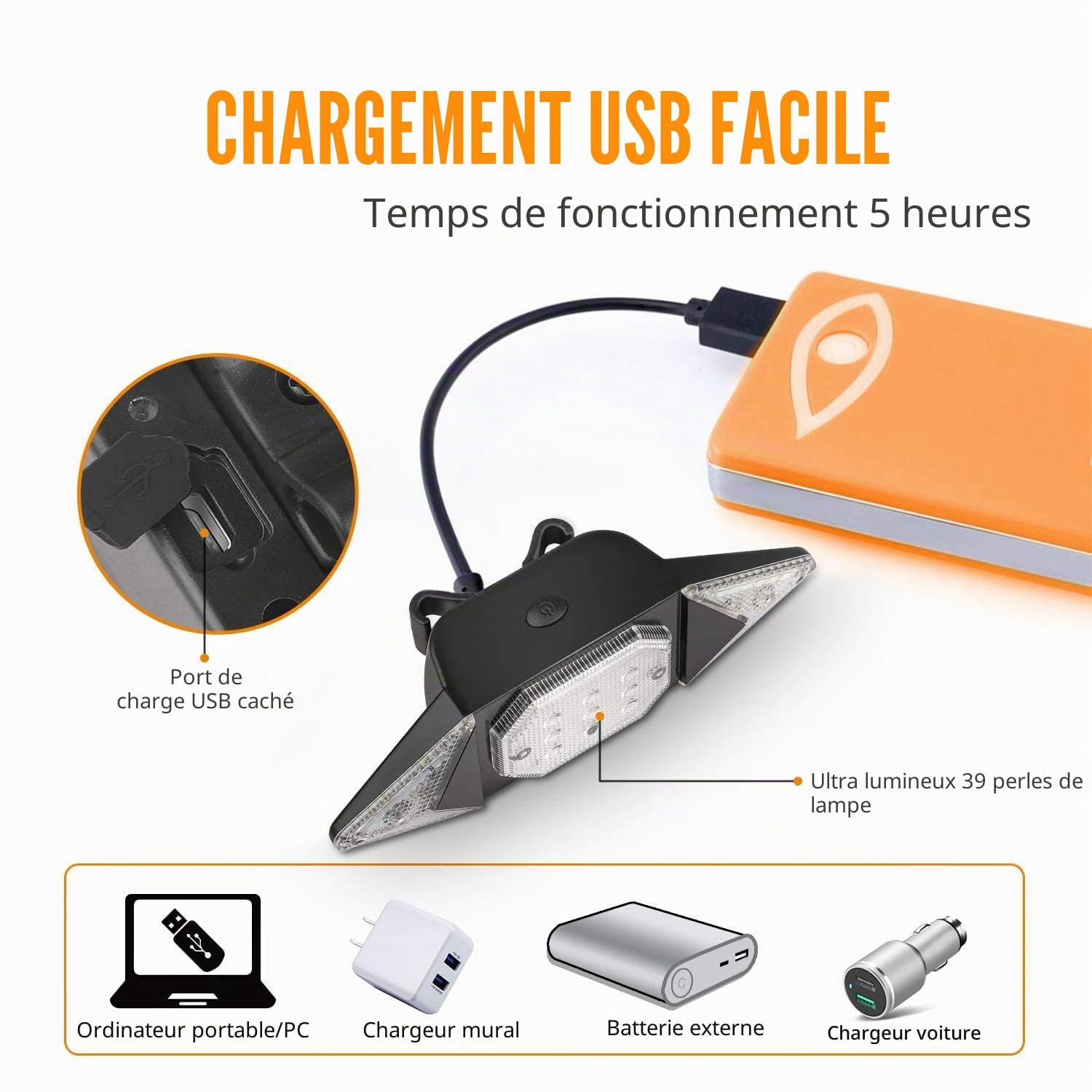 feu arrière de vélo Clignotants étanches feu d'avertissement de Frein avec télécommande sans Fil Feux arrière de vélo Rechargeables intelligents