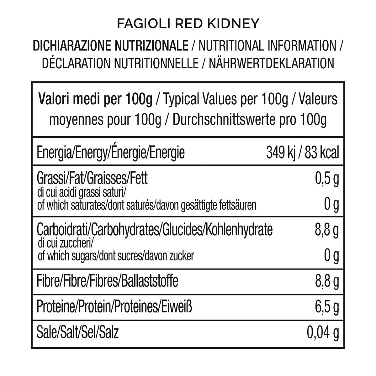 GUSTO SANO FAGIOLI RED KIDNEY BIO GIA’ PRONTI. Senza Sale Aggiunto. Fagioli in scatola lessati e reidratati NON OGM. Comoda scorta da 6 confezioni x 400 gr.6 Pacchi X 400 Gr