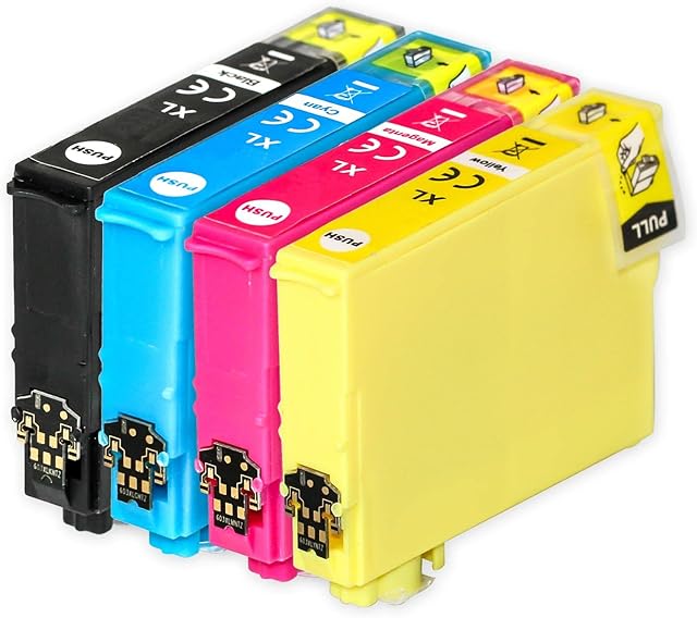 1 Go Inks Set of 4 Ink Cartridges to replace Epson T2996 (29XL Series) Compatible/non-OEM for Epson Expression Home Printers (4 Inks)