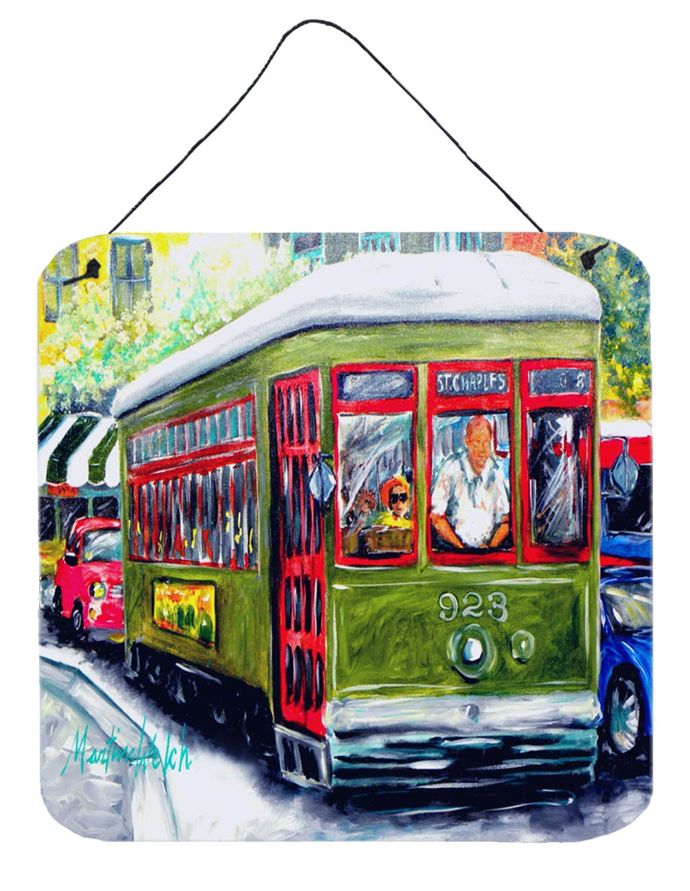 Décoration d'été streetcar multicolore pour animer votre terrasse