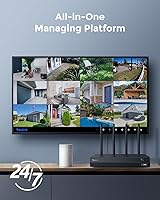 Vista 6 de REOLINK NVR WiFi 4K 16CH con Wi-Fi 6 y WiFi de doble banda de 2.4/5 GHz, disco duro de 2 TB integrado, compatible con cámaras Reolink