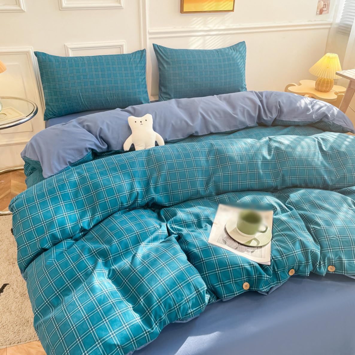 [FJAN8] 掛けボックスシーツ ベッドスカート 3点 4点セット 寝具カバーセット ふんわり ボリューム感 ミンクタッチ 洗濯機