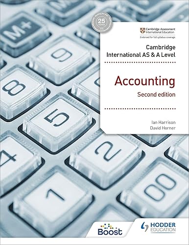 Cambridge International AS and A Level Accounting, 2/e: Hodder Education Group