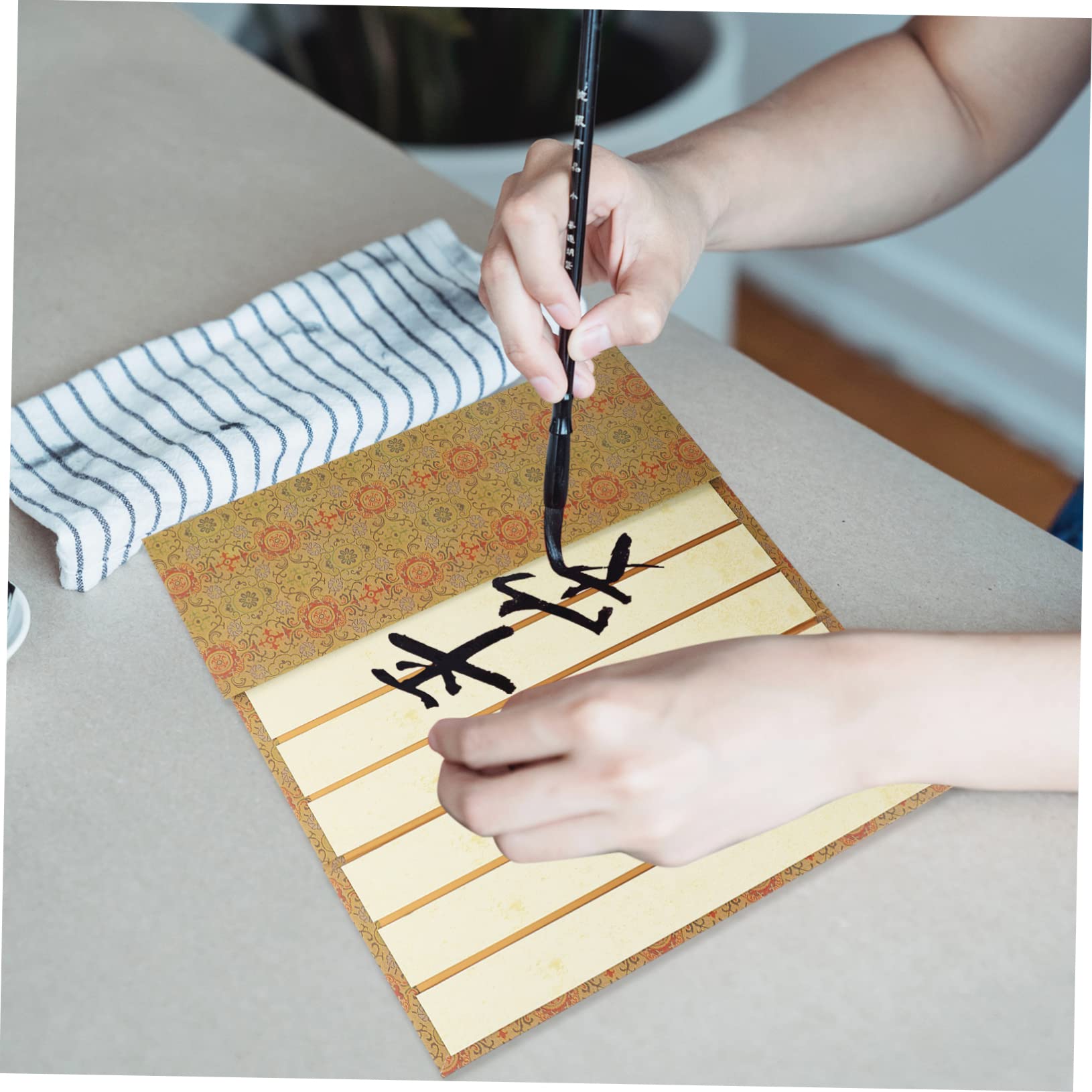 Libro de Caligrafía en Blanco Plegado para Principiantes y Expertos