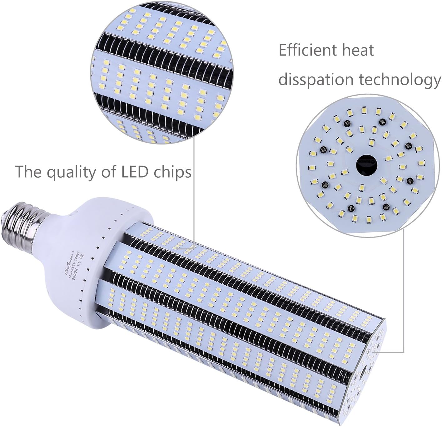 🛒 Flаѕh Sаlе 120W LED Corn Light Bulb(E39 Mogul Base )12000Lm 6500K Cool White,for Metal Halide HPS HID Replacement Garage Parking Lot High Bay Warehouse Street Lamp Lighting 50% оƒƒ Dіѕсоunt 120W LED Corn Light Bulb(E39 Mogul Base )12000Lm 6500K Cool White,for Metal Halide HPS HID Replacement Garage Parking Lot High Bay Warehouse Street Lamp Lighting