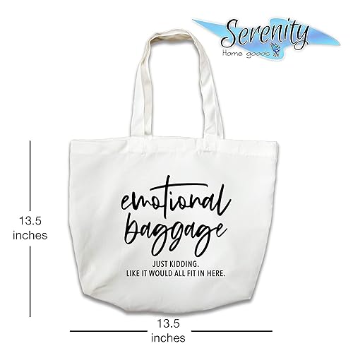 Miniatura 3 de Funny Mothers Day Gifts  Summer Decor Beach Tote Bag  Handmade Purse  Emotional Baggage  Women Heavy Duty Shopping Gym Beach Travel Daily Bags