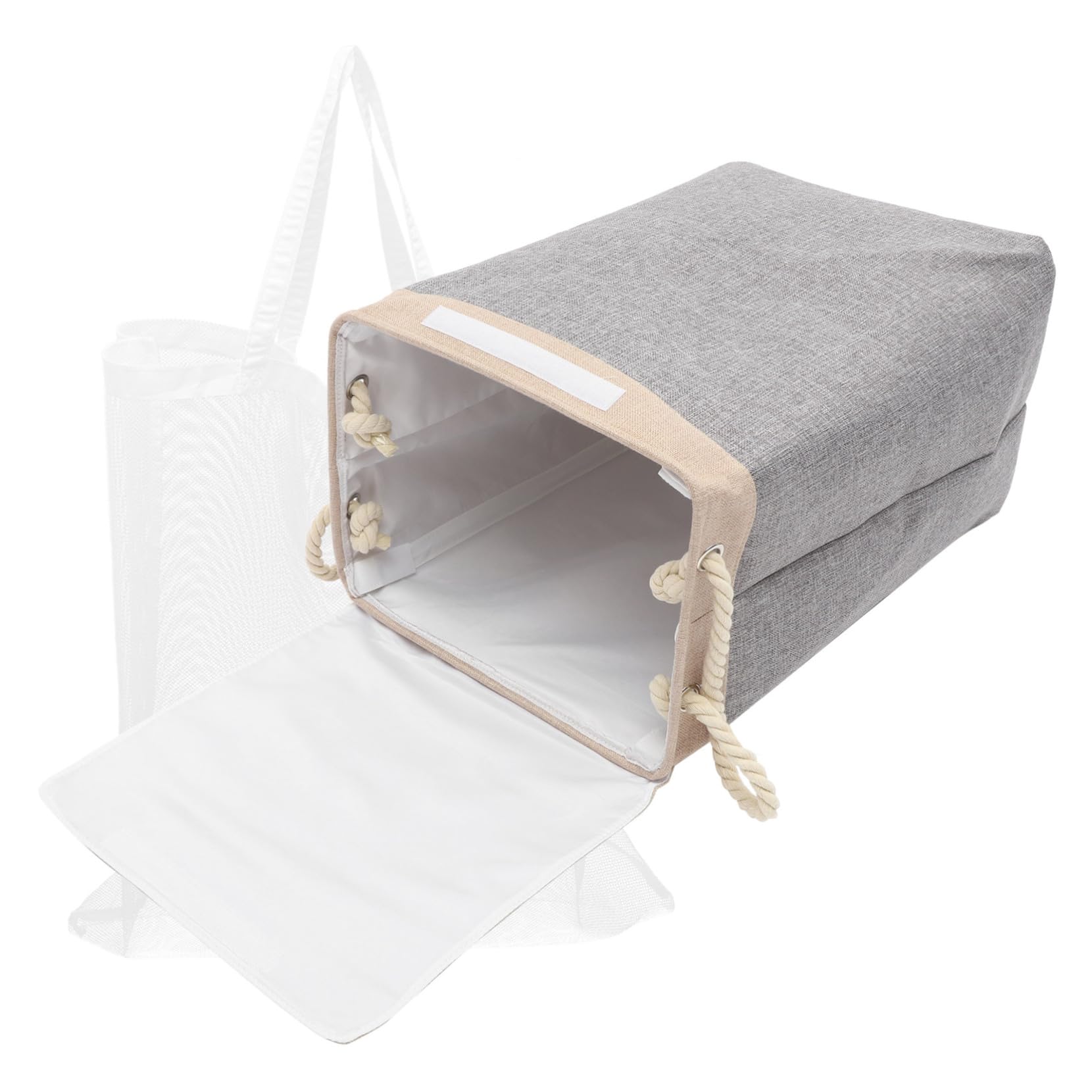Panier pliable à linge pour gagner de la place dans la buanderie moderne