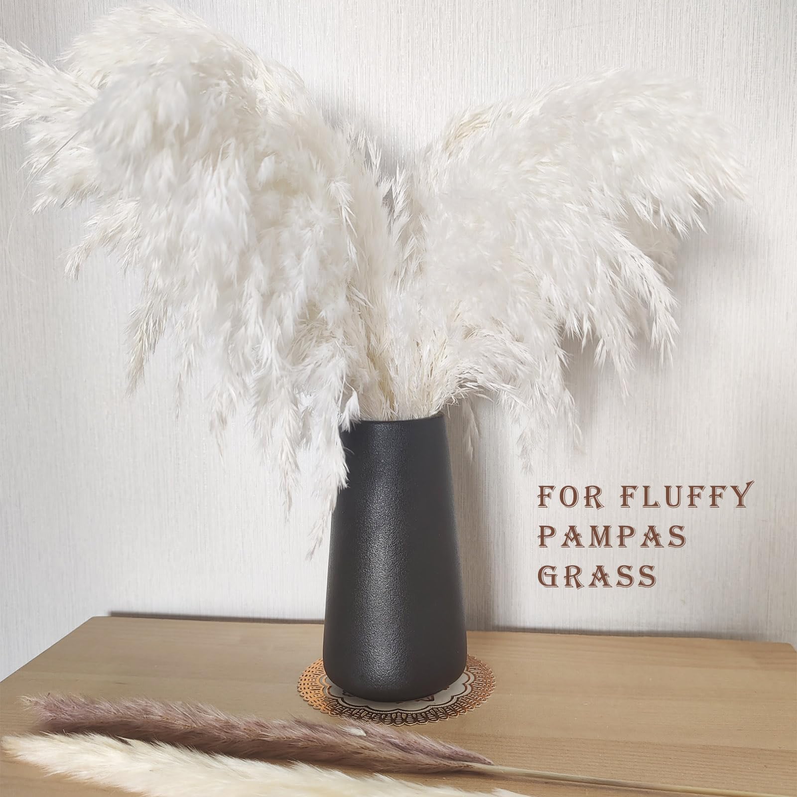 Black Vase, 20CM black Flower vase - Image 4