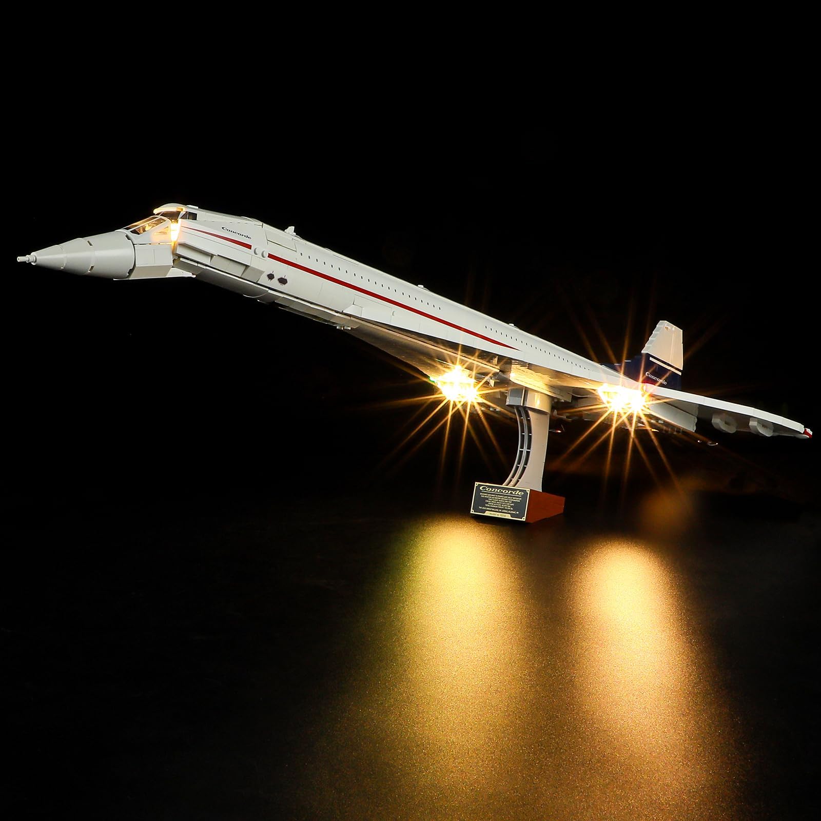 LED Light for Lego-10318 Icons Concorde Building Blocks Model (Lego Set NOT Included)