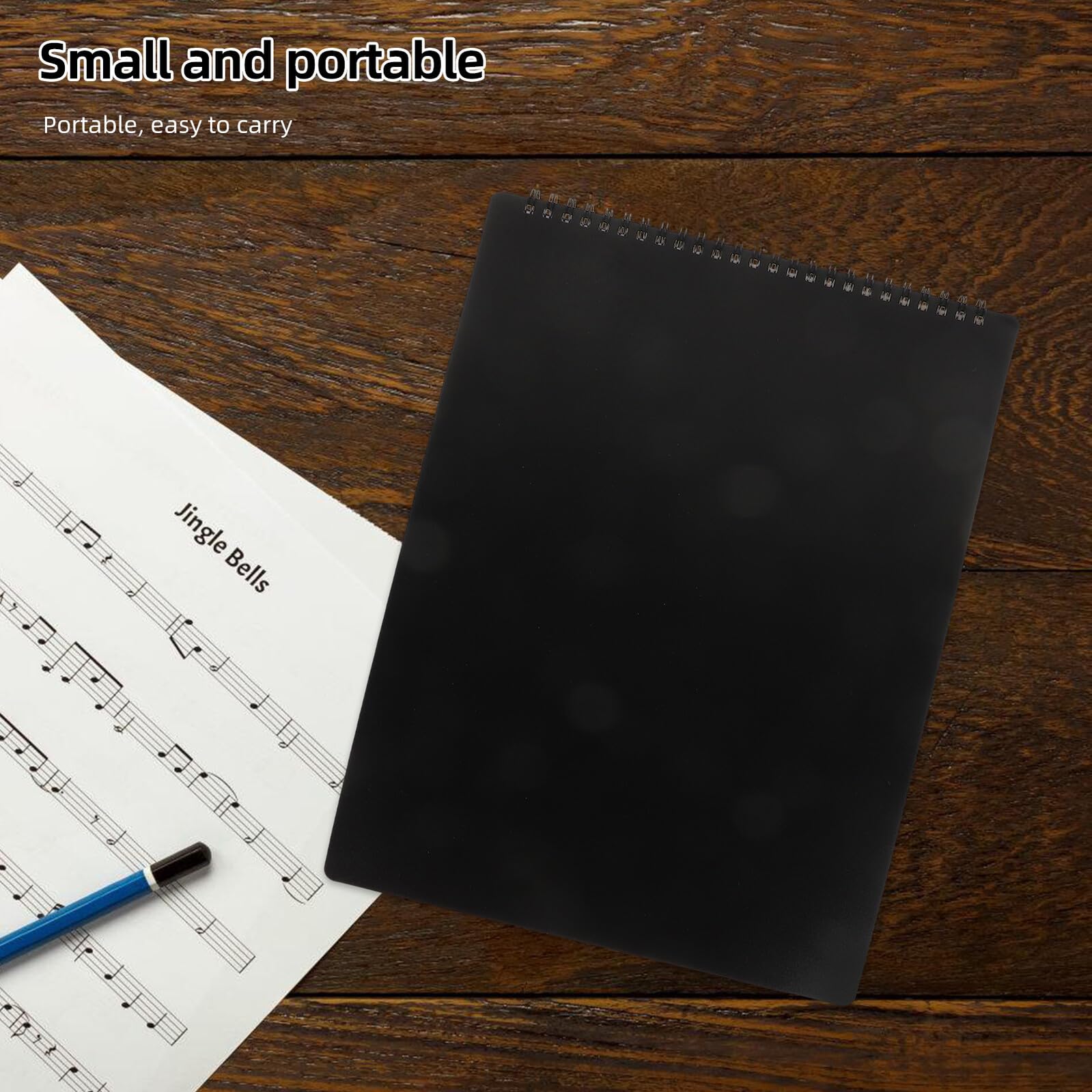 Notenmappe aus Robustem PP Material mit Sicherem Verschluss Horizontalem Design für Einfache Notenänderungen für Musiker und Musikschüler zur Praktischen Aufbewahrung von