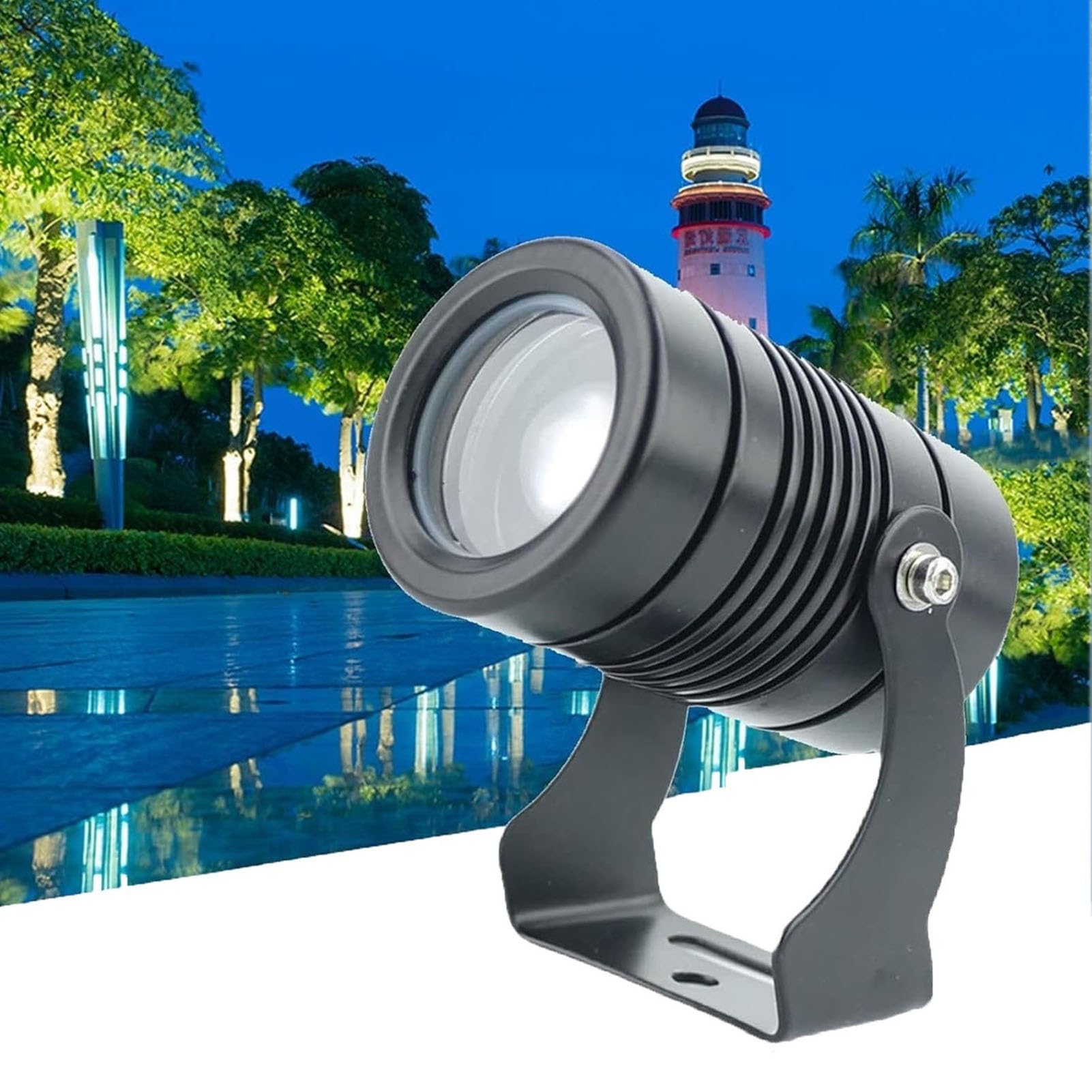 Projecteur rotatif à faisceau LED extérieur étanche IP67 longue portée