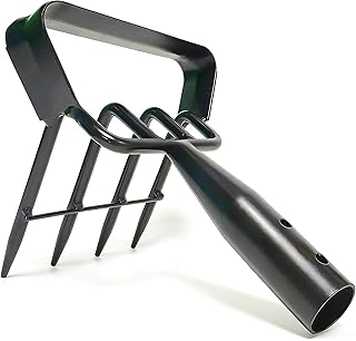Garden Hoes Tools 2 in 1 Weeder Rake Stirrup Hoe and Cultivator for Loosening Soil Weeding Digging Planting