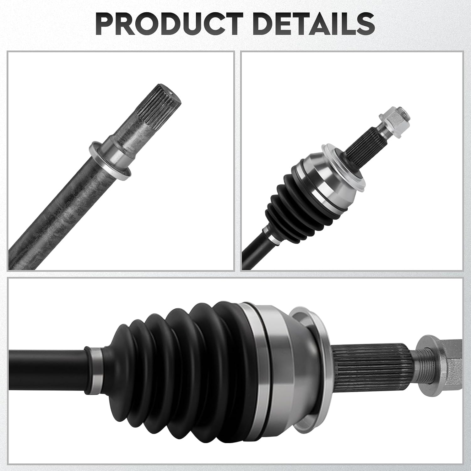 NEW Front Right CV Axle Shaft Assembly fits for Nissan Pathfinder FWD 2013-2019 3.5L, for INFINITI QX60 2014-2019 & JX35 2013 3.5L, FWD Only, Not for Hybrid trim, Passenger Side, for 66-6446