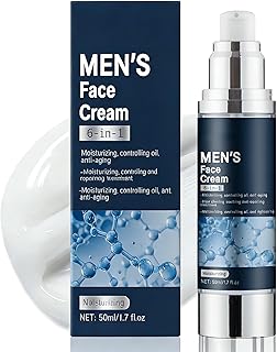 Crema facial 6 en 1 para hombre, hidratante d...
