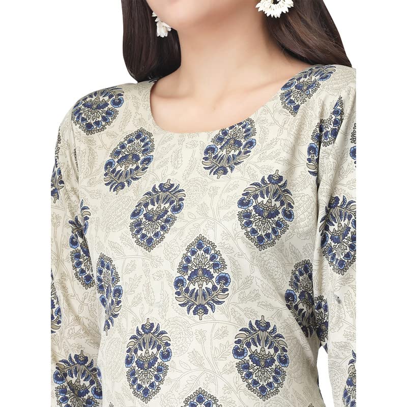 Image of Pinkmint Kurta for Women Different Digital Printed Crape Kurti Casual Wear Regular Fit Kurta