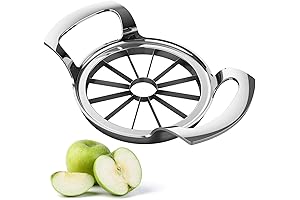 12-Blade Stainless Steel Apple Slicer For Quick and Uniform Slicing