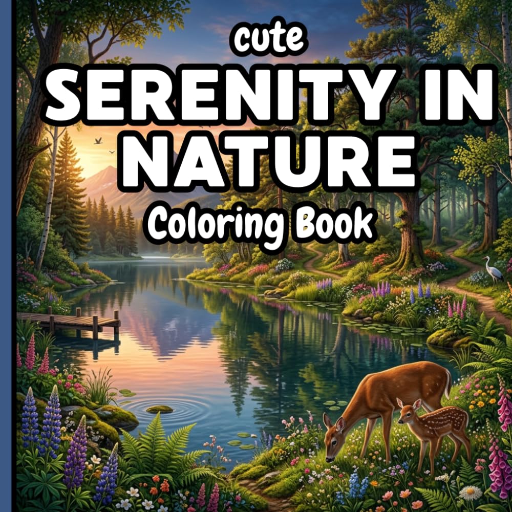 Serenity in Nature: A Calm and Peaceful Coloring Experience