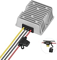 KInuoxj 20A 240W Waterproof DC-DC Converter 24V/36V/48V to 12V Golf Cart Voltage Reducer with Fuse & Protections